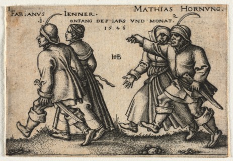 The Peasant Wedding or the Twelve Months, 1546. Hans Sebald Beham (German, 1500-1550). Engraving