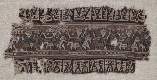 Fragment of an Ornamental Band, 800s. Egypt, al Faiyûm, late Abbasid or early Tulunid period, 9th