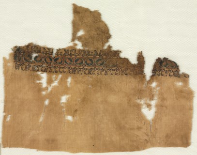 Fragment of a Tiraz, Probably the End of a Turban Cloth, 1008 - 1009. Egypt, Tunah, Fatimid period,