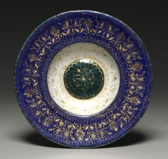 Dish, late 1400s. Italy, Venice, late 15th century. Painted enamel on copper; overall: 26 x 4.2 cm