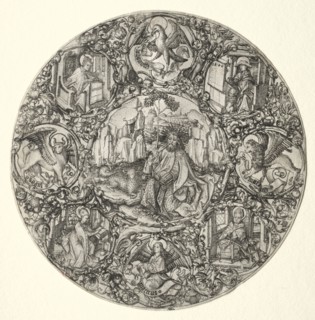St. John the Baptist Surrounded by the Evangelists and Four Fathers of the Latin Church, 1466.