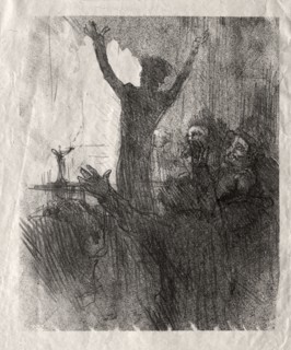 Schlomé Fuss à la Synagogue, 1897. Henri de Toulouse-Lautrec (French, 1864-1901), Henri Floury.