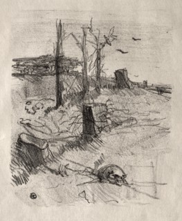 Un Cimetière en Galicie, 1898. Henri de Toulouse-Lautrec (French, 1864-1901). Lithograph
