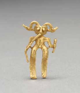 Figurine Pendant, c. 1000-1500. Western Panama, Veraguas-Gran Chiriquí Style, 11th-16th century.