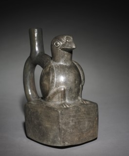 Darkware Vessel, 900-1470. Peru, North Coast, Chimú style (900-1470). Black ware; overall: 20 x 10