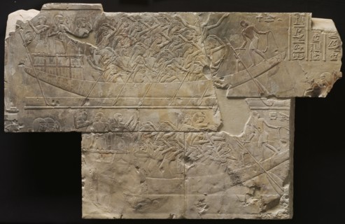 Two Boats with Female Mourners, c. 667-647 BC. Egypt, Thebes, Late Period, Late Dynasty 25 to Early