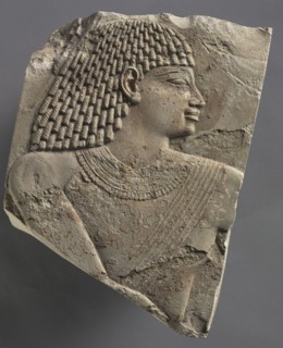 Small Head of a Man, c. 667-647 BC. Egypt, Thebes, Late Period, Late Dynasty 25 to Early Dynasty 26