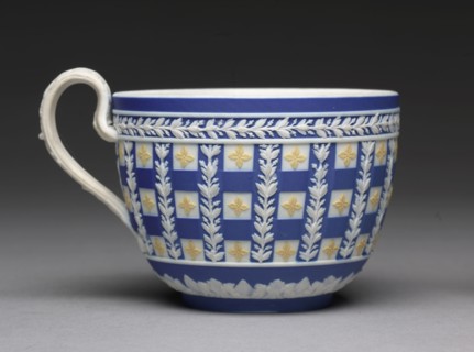 Cup, c. 1784. Wedgwood Factory (British). Jasper ware with relief decoration; diameter: 8.6 cm (3