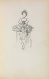 Italian Sketchbook: Ballerina (page 231), 1898-1899. Maurice Prendergast (American, 1858-1924).