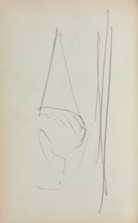 Italian Sketchbook: Sail (page 69), 1898-1899. Maurice Prendergast (American, 1858-1924). Pencil;