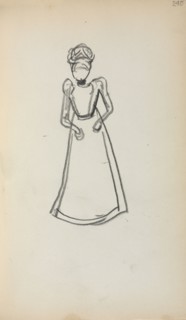 Italian Sketchbook: Standing Woman (page 240), 1898-1899. Maurice Prendergast (American, 1858-1924)