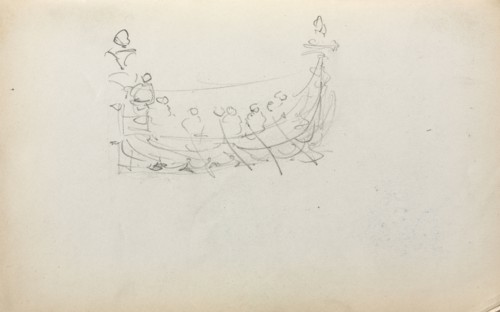 Italian Sketchbook: Venetian Boat (page 29), 1898-1899. Maurice Prendergast (American, 1858-1924).