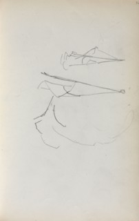 Italian Sketchbook: Sails (page 36), 1898-1899. Maurice Prendergast (American, 1858-1924). Pencil;