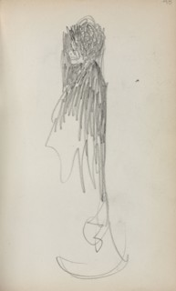 Italian Sketchbook: Standing Woman in profile (page 48), 1898-1899. Maurice Prendergast (American,