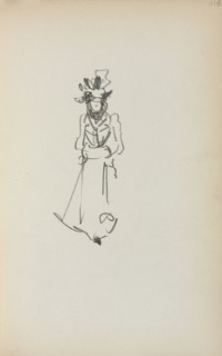 Italian Sketchbook: Standing Woman ( page 118), 1898-1899. Maurice Prendergast (American,