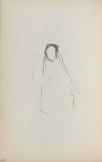 Italian Sketchbook: Figure (page 124), 1898-1899. Maurice Prendergast (American, 1858-1924).