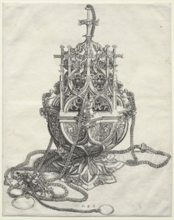 A Censer, c. 1480-1490. Martin Schongauer (German, c.1450-1491). Engraving; sheet: 26.3 x 21 cm (10