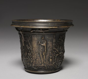 Mortar, c. 1550-1560. Workshop of Wenzel Jamnitzer I (German, 1508/09-1585), with plaquettes cast