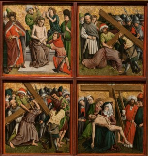 Altarpiece with The Passion of Christ, c. 1440s. Master of the Schlägl Altarpiece (German). Oil and