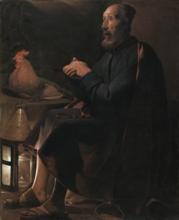 Saint Peter Repentant, 1645. Georges de La Tour (French, 1593-1652). Oil on canvas; framed: 140.3 x
