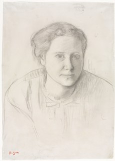 Victoria Dubourg, c. 1866. Edgar Degas (French, 1834-1917). Graphite; sheet: 30.9 x 21.9 cm (12