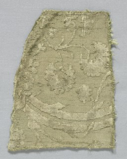 Fragment of a Chasuble, 1400-1420. Italy, beginning of the 15th century. Velvet (cut and voided);