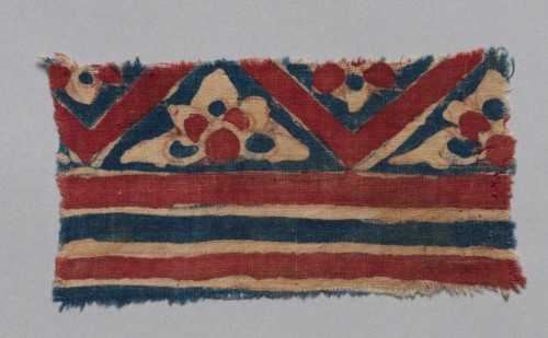 Fragment, 1100s - 1300s. India, 12th-14th century. Plain cloth, hand painted; cotton; overall: 7.7