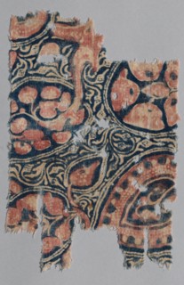 Fragment, 1400s (?). India, 15th century (?). Applied resist, painted mordant, dyed; cotton;