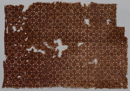 Fragment, 1100s - 1300s. India, 12th-14th century. Plain cloth, resist dyed; cotton; overall: 17.8