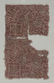 Fragment, 1400s (?). India, 15th century (?). Stamped resist, painted mordants, dyed; cotton;