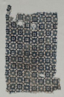 Fragment, 1100s - 1300s. India, 12th-14th century. Plain cloth, resist dyed; cotton; overall: 29.3