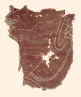 Fragment, 1100s - 1300s. India, 12th-14th century. Plain cloth, resist dyed; cotton; overall: 21 x