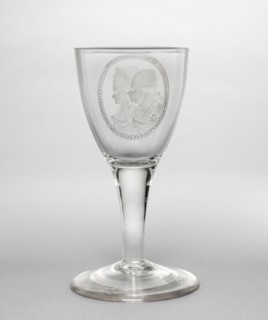 Goblet: Portrait of William V, Prince of Orange and his wife, Frederica Sophia Wilhelmine of
