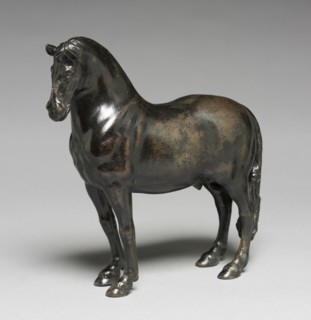 Horse, 1630s or later. Possibly cast after a model by Francesco Fanelli (Italian, 1661). Bronze;