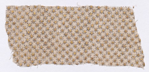 Fragment, 1800s. India, Rajasthan or Northern Deccan, 19th century. Block printed, painted and