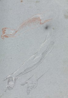 Verona Sketchbook: Study of hands and arms (page 29), 1760. Francesco Lorenzi (Italian, 1723-1787).