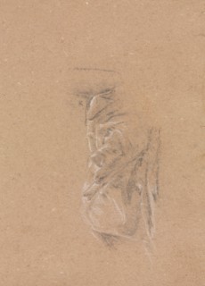 Verona Sketchbook: Drapery study (page 41), 1760. Francesco Lorenzi (Italian, 1723-1787). Black
