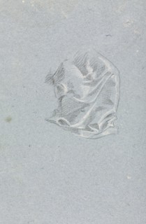 Verona Sketchbook: Drapery study (page 94), 1760. Francesco Lorenzi (Italian, 1723-1787). Black