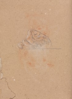 Verona Sketchbook:Right hand (page 26), 1760. Francesco Lorenzi (Italian, 1723-1787). Black chalk