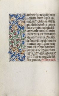 Book of Hours (Use of Rouen): fol. 17v, c. 1470. Master of the Geneva Latini (French, active Rouen,