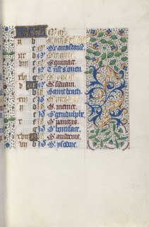 Book of Hours (Use of Rouen): fol. 5r, c. 1470. Master of the Geneva Latini (French, active Rouen,
