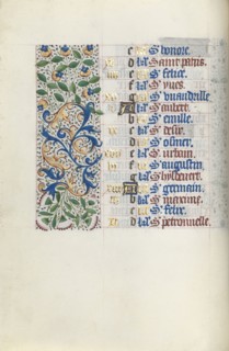Book of Hours (Use of Rouen): fol. 5v, c. 1470. Master of the Geneva Latini (French, active Rouen,