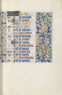 Book of Hours (Use of Rouen): fol. 7r, c. 1470. Master of the Geneva Latini (French, active Rouen,