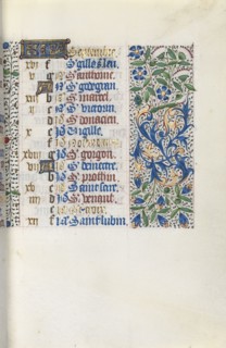 Book of Hours (Use of Rouen): fol. 9r, c. 1470. Master of the Geneva Latini (French, active Rouen,