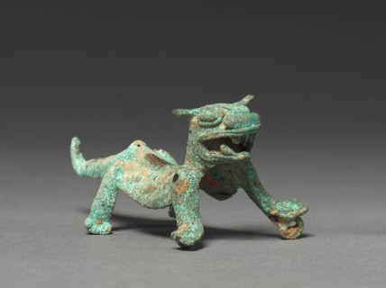 Jaguar, c. 1000-1500. Costa Rica, 11th-16th century. Gold; overall: 11.6 x 4.8 cm (4 9/16 x 1 7/8