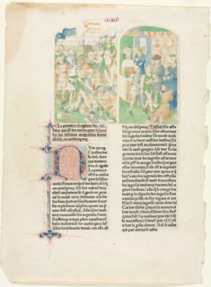 Opening Pages from Valerius Maximus's Facta et dicta memorabilia, c. 1476. Flanders, 15th century.