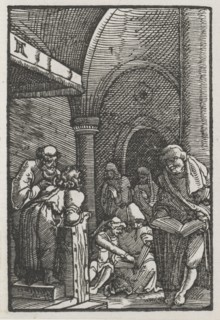 The Fall and Redemption of Man:  Christ Disputing with the Doctors, c. 1515. Albrecht Altdorfer