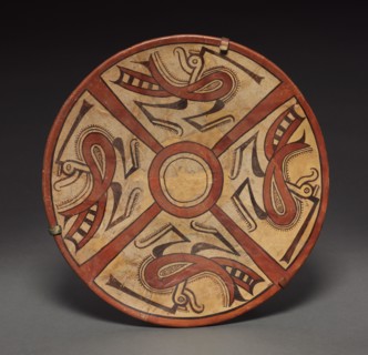 Plate, 400-1000. Panama, Cocle. Pottery; diameter: 34.4 x 5 cm (13 9/16 x 1 15/16 in.).