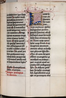 Gospel Book with Evangelist Portraits: Decorated Initial, c. 1480. Hausbuch Master (German). Ink,