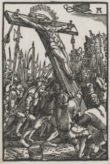 The Fall and Redemption of Man:  The Raising of the Cross, c. 1515. Albrecht Altdorfer (German, c.